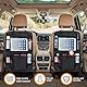 2 Stück Autositz Organizer - Auto Organizer - Sitzschutz Auto Rückenlehne, aus Nylon, wasserdicht und trittfest mit großem Stauraum, geeignet für Autositze und Heimaufbewahrung