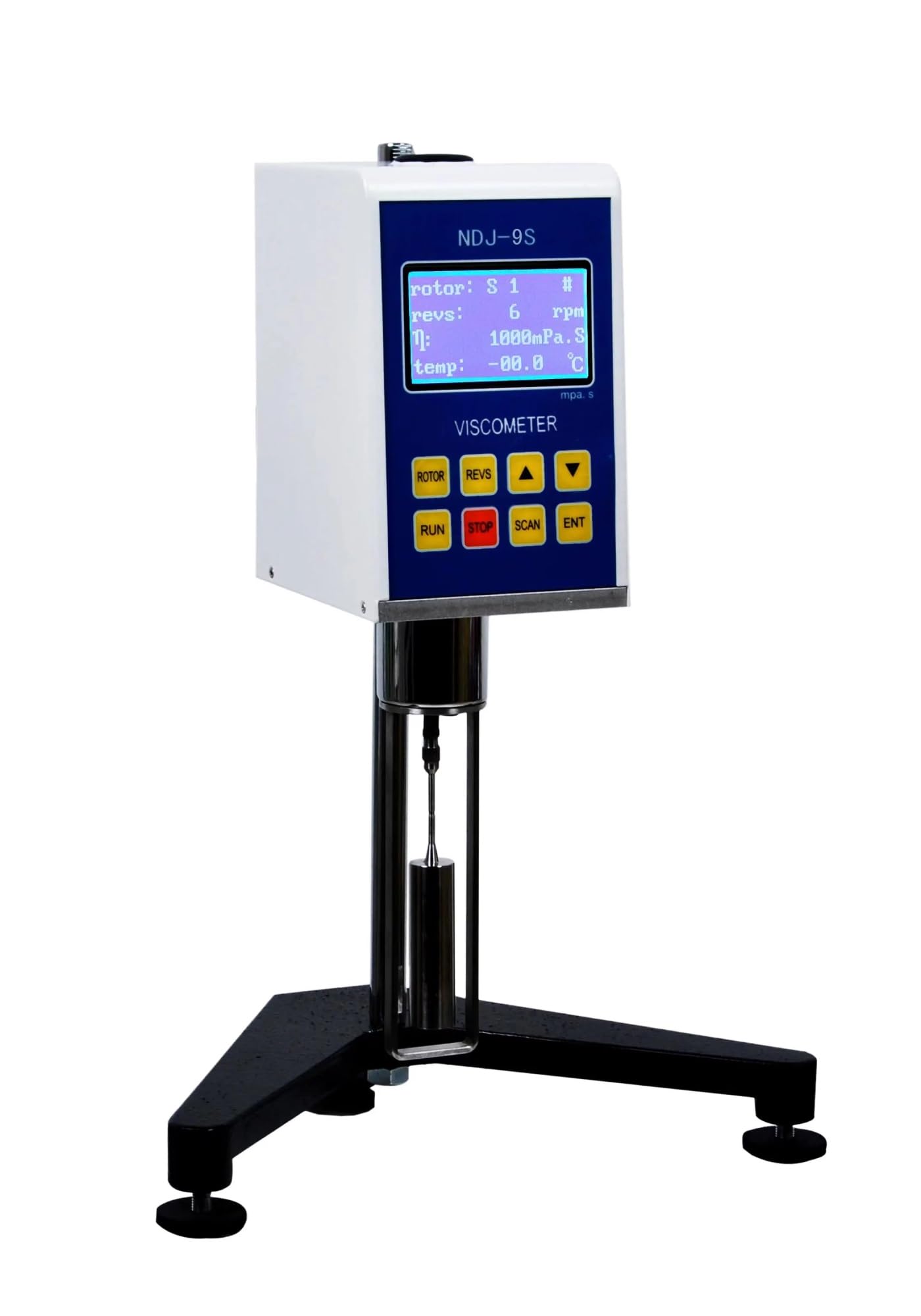 Viscosimetro rotativo Viscosimetro rotativo digitale Misuratore di viscosità della vernice ad alta precisione LCD NDJ-5S/NDJ-8S/NDJ-9S Lettura chiara e precisa(NDJ-9S)