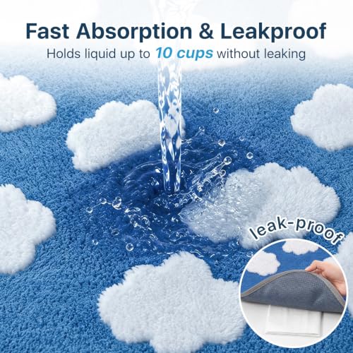 Image of LOOBANI 2 Pack Extra Large Washable Pee Pads for Dogs 72 inchx72 inch, Blue | Non-Slip Reusable Dog Mat, Super Absorbent Whelping Pads, Leak-Proof Dog Playpen Mat For Floor, Bed, Incontinence, Housebreak