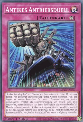 Antikes Antriebsduell MP25-DE360 Common Deutsch Boosterfrisch 1. Auflage - 2025 Mega-Pack Tin - mit ReCollectibles-Versandschutz - für Yu-Gi-Oh!