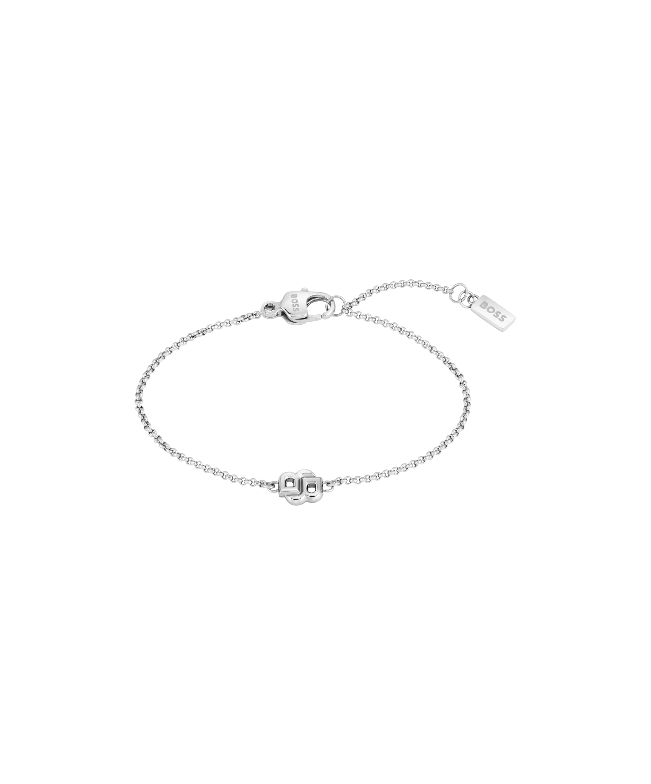 Women's Boss Double B Petit Stainless Steel 6.3+1" Bracelet
