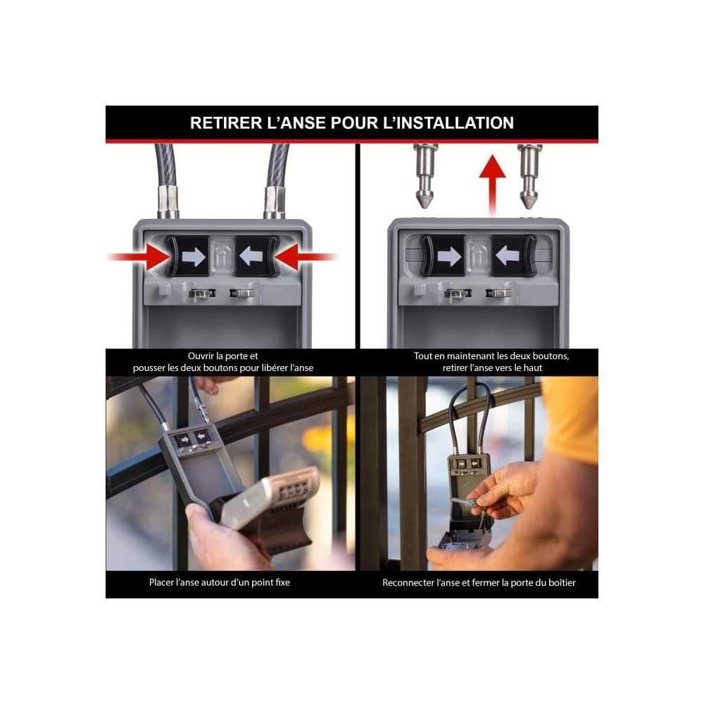 Master Lock Schlüsselkasten mit abnehmbarem Bügel 5482EURD