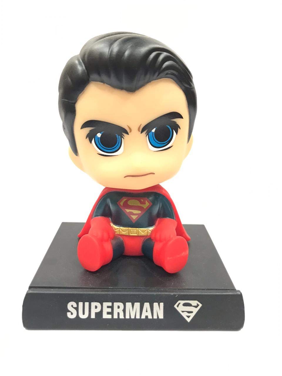 Buko Famous Figure Shakey bobblehead with Mobile Holder Suitable for car Interior, Office Desk & Study Table (Superman - Adult DS1)