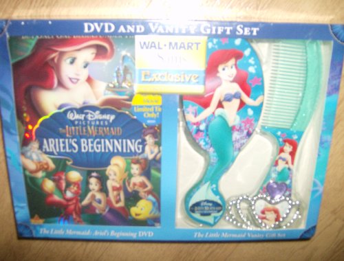 Walt Disney the Little Mermaid Ariel's Beginning DVD and Vanity Gift Set