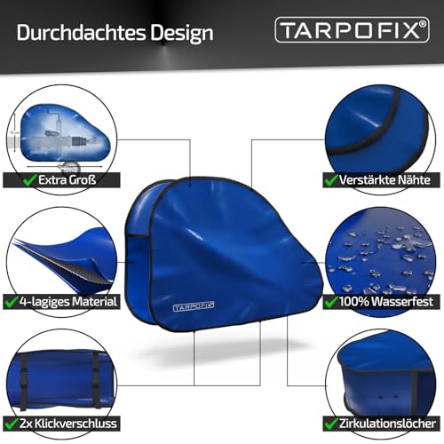 Tarpofix® Deichselabdeckung Pferdeanhänger - wasserdicht, Deichselhaube – Ansicht 6