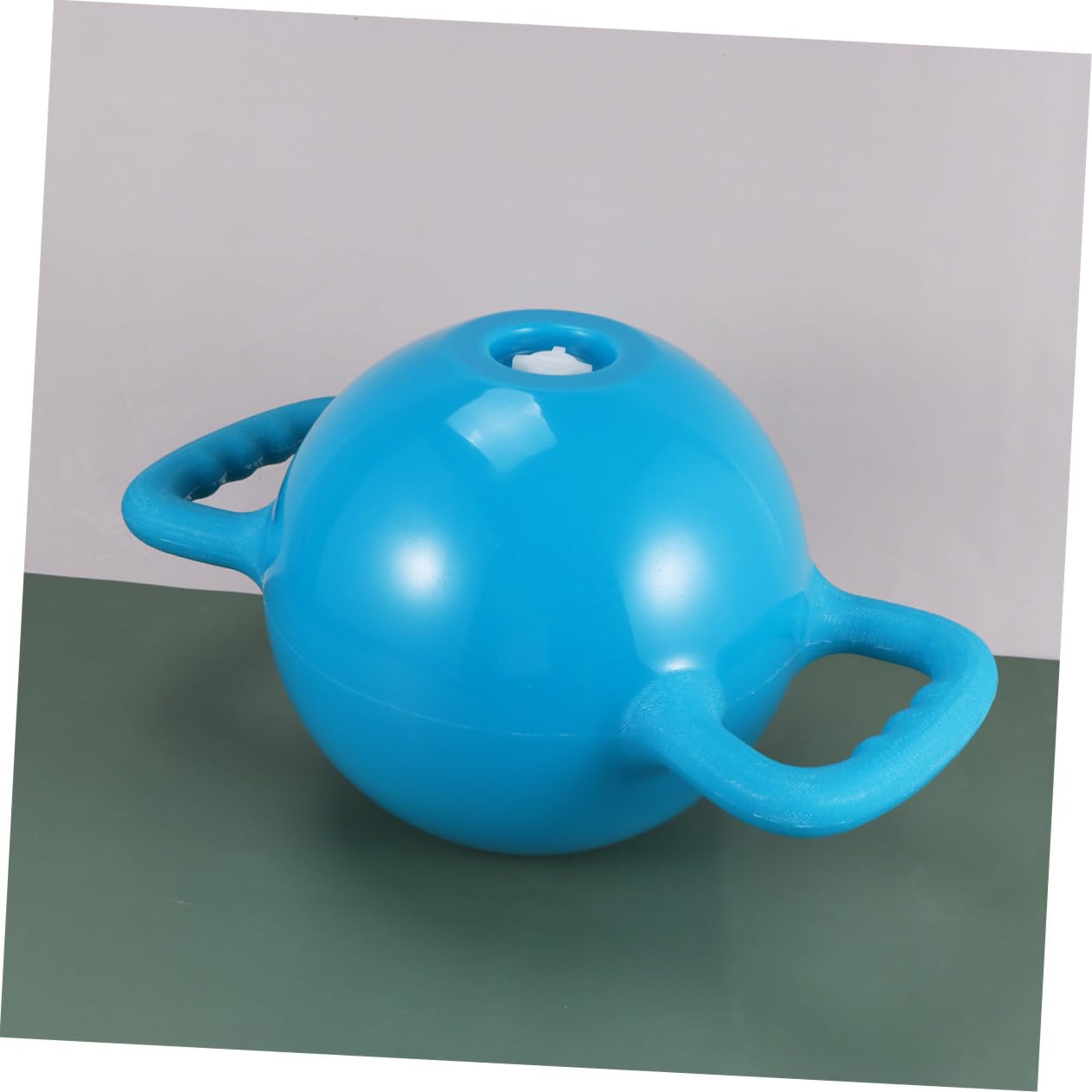 Regulowany Kettlebell Do z Podwójnymi Uchwytami Wykonany z Trwałego PVC z Płaską Podstawą Idealny Do i Ćwiczeń Siłowych dla Kobiet i Mężczyzn Fioletowy