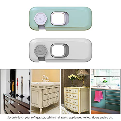 Toyvian Travas de Armário de Segurança Infantil Travas à Prova de Bebê Trava para Gavetas Assento de