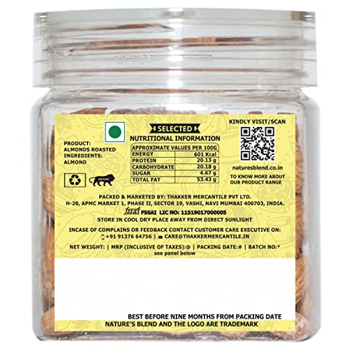 Image of Nature's Blend Almond Roasted Selected 100g Jar
