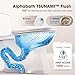 Alphabath 17“ Comfort Height Toilet with Soft close seat, Two piece Toilets for Bathroom, Nano Self-Cleaning Glaze, 1.01 GPF Powerful Single Flush, Easy to Clean & Install, ADA Height, 12