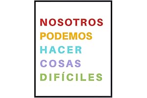 Classroom Posters Spanish Wall Art for Homes