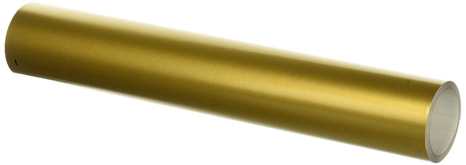 TESTSIEGER l BUNTE Magnetfolie magnetische PVC-freie Magnet Schreibtafel Folie | Testnote 1,4 | beschreibbar zuschneidbar | Rückseite selbstklebend | inkl.Kreidestift (gold, 100x60cm)