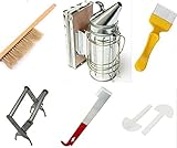 LamYHeng Beekeeping Tools Kit -10 Pcs. -Bee Hive Smoker, Beekeeping Accessory -Bee Keeping Tool