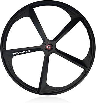 700C Wheel Set Black 5 Spoke Fixie Bicycle Wheelset Mag Bicycle Wheel Rims Front Rear 100/120mm V-Brake for 23-28C Road Bike
