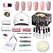 Produktbild Elite99 24W UV LED Nagellampe Starterset, 6Stk Gel Polish für UV Nageldesign Gelnägel Nagelset, Nageltrockner UV Lampe, UV Nagellack Top & Base Coat Maniküre Werkzeug Set (nude farben) 06