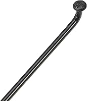 Vista 7 de X AUTOHAUX 40 piezas 14G J Bend 0.079 in bicicleta radios con pezones acero negro