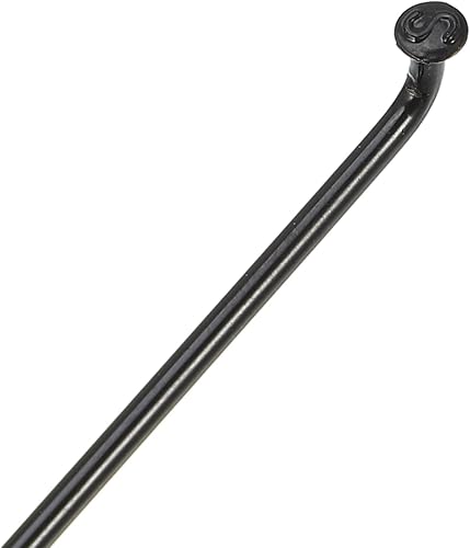 Miniatura 7 de X AUTOHAUX 40 piezas 14G J Bend 0.079 in bicicleta radios con pezones acero negro