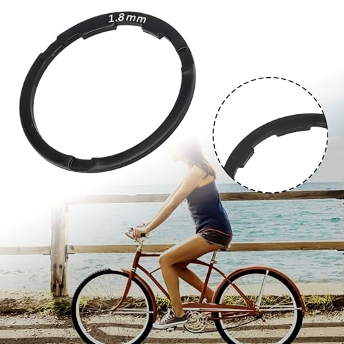 Robuster 0 82 mm Aluminium-Legierung Fahrrad-Abstandshalter für verbesserte Leistung (schwarz 1,8 mm)
