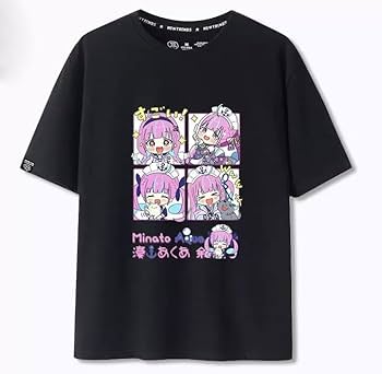 Amazon.co.jp: ホロ ライブ VTuber 湊 あくあ 半袖 Tシャツ M