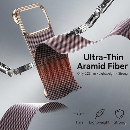 Coque iPhone 17 Pro Max aramide 1500D tissée luxe et ultra-fine - 3