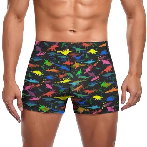 Maillot de bain homme dinosaures colorés style boxer original