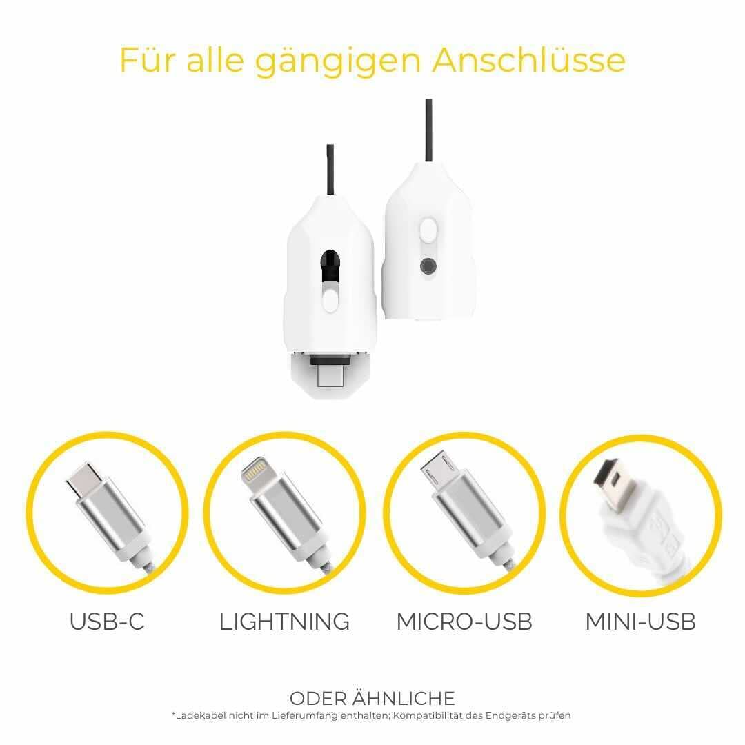 Child Safety Gadgetto White I Charging Cable Lock I Kink Protection I Child Lock I Baby Safety Gift Pregnant Women I Gift Parents I USB Safety Cover I Charging Cable Protection I Christmas - Image 3