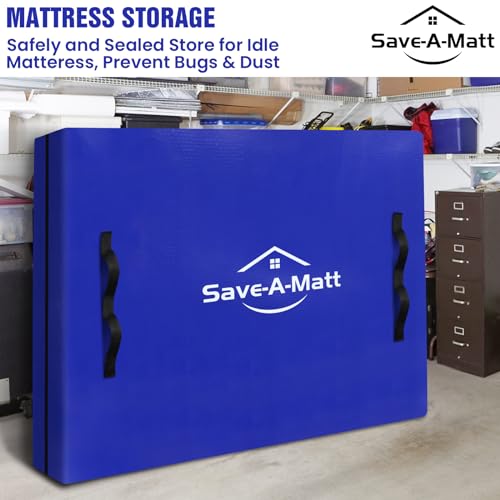 Mattress Bags for Moving 2 Pack - Extra Thick & Durable Queen Mattress Cover for Moving - Reusable Waterproof Tarp Mattress Protector (82’’x79’’x15’’ King Size)