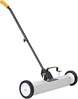 Vista 1 de Henf Barredora magnética rodante, rodillo magnético de alta resistencia con ruedas, pestillo de liberación rápida y mango largo ajustable