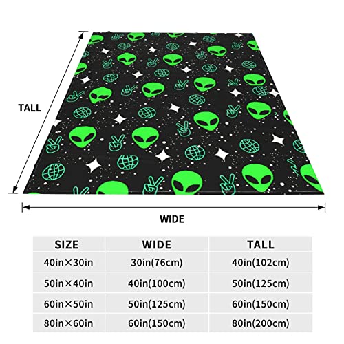 Green Throw Blanket Soft Fleece Blanket All Season Lightweight 50"X 40" Throw Blanket Fit Couch Sofa #TOP3