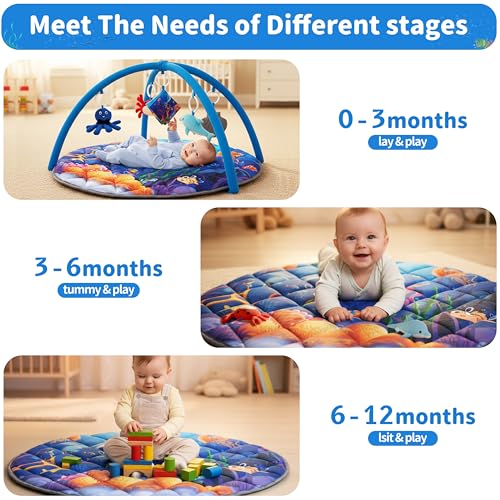 Tapis de sport pour bébé Yeeeasy, le cadeau de naissance idéal d'éveil - 2