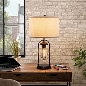 Kawotisetof2farmhousetablelampswithusbportsandnightlightmodernnightstandlampforlivingroombedroombulbsincluded Urban Country Home Decor Kawoti set of 2 farmhouse table lamps with usb ports and night light modern nightstand lamp for living room bedroombulbs included urban country home decor