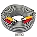 ISEEUSEE BNC Video Power Cable,60Feet Fire-Rated Pre-Made All-in-One Video Security Camera Extension Cable Wire for CCTV DVR Surveillance System