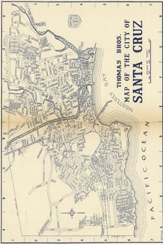 Santa Cruz California Map Journal: Vintage Map Notebook