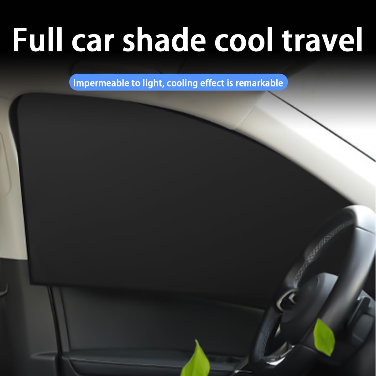 JNNJ Tendine Parasole Auto Bloccano Raggi UV Proteggono Privacy 2 Anteriore 2 Posteriore