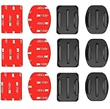 Diese flat und curved Helmet Mounts sind für die Montage auf Helmen, Skifahren, Skating, SurfbrettSk, Autokamera, Kajak oder andere Action-Sports perfekt.