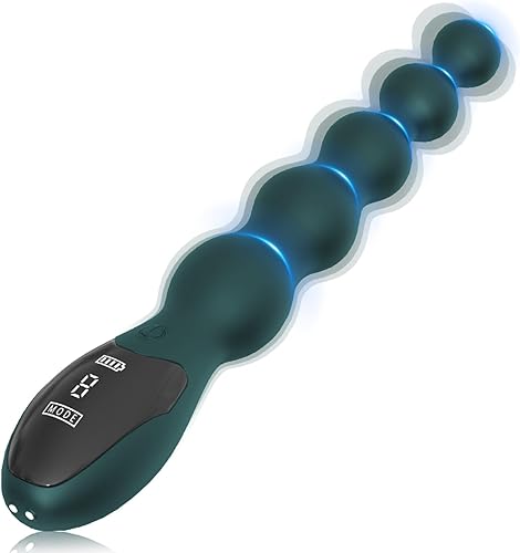 Miniatura 6 de Vibrador vibrador de cuentas anales para hombres y mujeres, vibrador anal, juguetes sexuales anales con pantalla digital LED