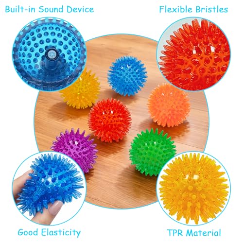 Pelota mordible para perros spiky Pawvita 6 unidades miniatura 3