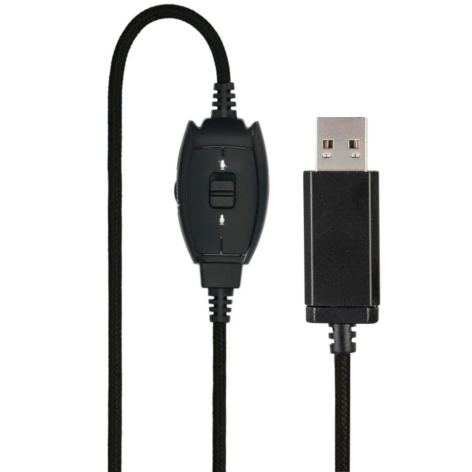 Hama HS-USB250 - Auriculares de Oficina con micrófono, USB, estéreo, Color Negro