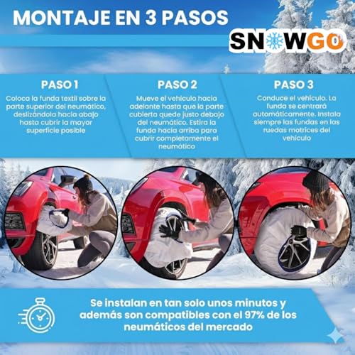 SNOWGO PRO cadenas textiles nieve homologadas 5