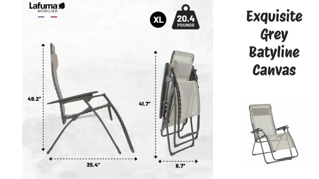 Amazon.com : Lafuma Futura XL Batyline Iso Zero Gravity Recliner