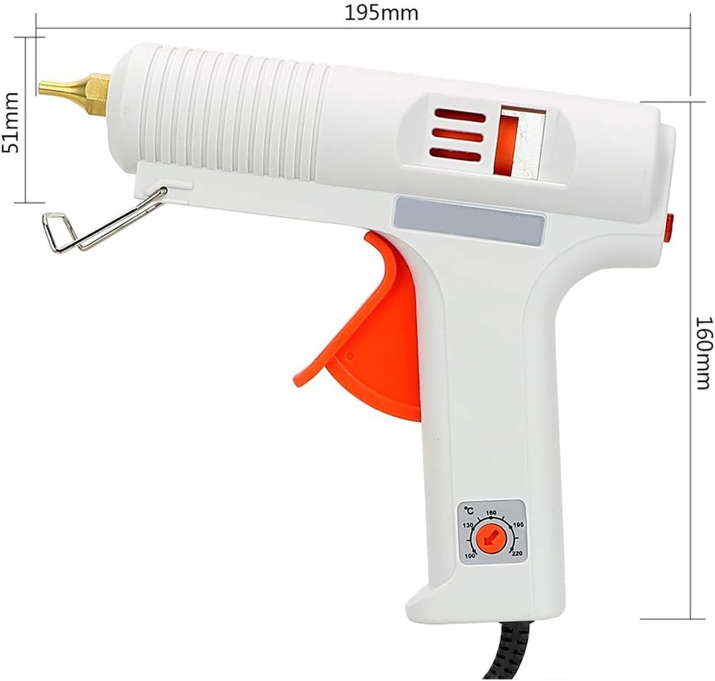 Hot Glue Gun Hot Melt Glue Gun Craft Repair Tool Constant Temperature Muzzle Diameter 11mm 110W Heating Up Temperature Adjustable for DIY Arts, Crafts and Quick Repairs