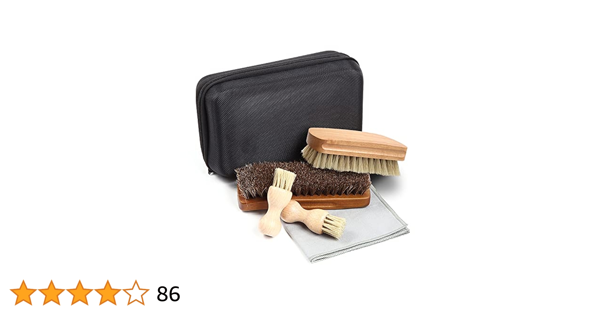 靴ブラシセット　【60パー商品】 Amazon | [FOOTSTEPS] 靴磨き ブラシ セット 馬毛ブラシ 豚毛