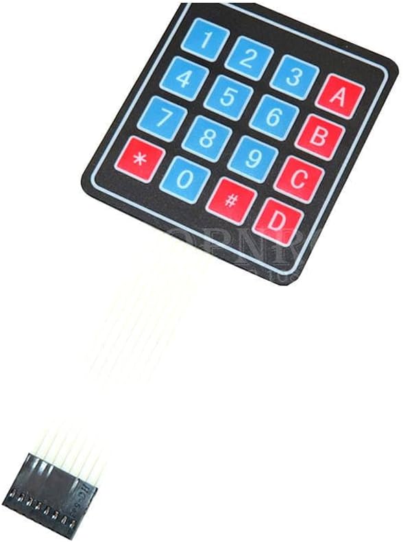 100pcs 16-Key 4x4 Membrane Keypad Matrix Keyboard for DIY Projects and Electronics