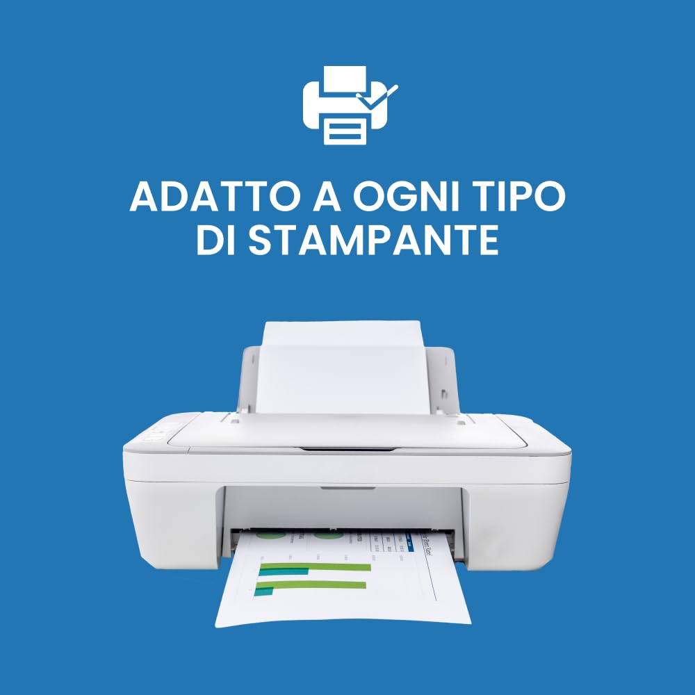 IMBALLAGGI 2000 - Risma Carta A3 10x500 Fogli 420x297 mm 80gr, Multiuso per Cancelleria Ufficio e Scuola, Stampante Fotocopie Inkjet/Laser/HP, Uso Professionale