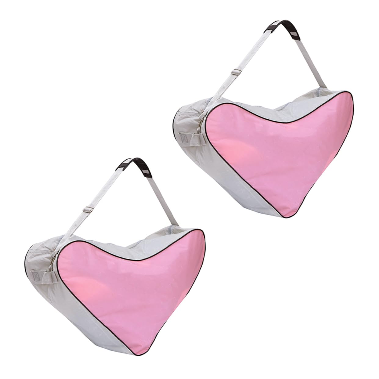 Happyyami 2Pcs Roller Skates Storage Bag Protective Pouch for Ice Skates Durable and Easy to Clean for Organizing Skates During Travel Triangle Design