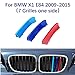 Produktbild 3D Front Kühlergrille Für BMW X1 2009-20157 GitterFrontgrill Zierleisten Nieren Kühlergrill Kappe Schnalle Streifen Trim Grille Abdeckung Aufkleber 3 Stück