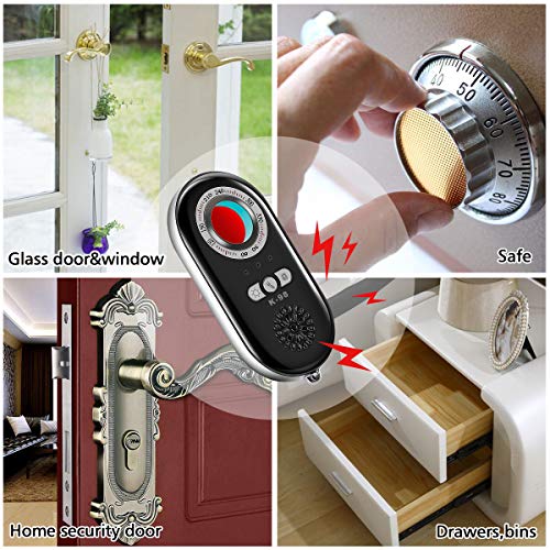 Anti Spy Hidden Camera Detector, AHNR Wireless Signal Pinhole Laser Lens GSM Detector Ultra-high Sensitivity Full-Range Tracker Finder