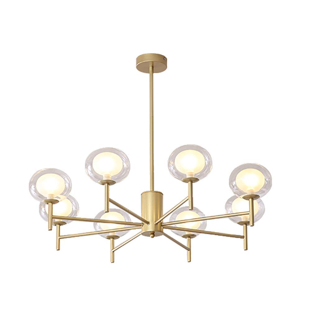 KXEcoLife MidCentury Modern 3Light Chandelier Adjustable Ceiling Light Fixture for Dining Room & Living Stylish Lighting Design Vintage Home Decor