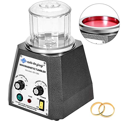 VEVOR Pulidora Magnética para Joyas KT-1005, Pulidora Giratoria para Joyería 100 g, Pulidora...