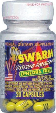 SWARM EPHEDRA FREE 12 Bottles of 20 Tabs