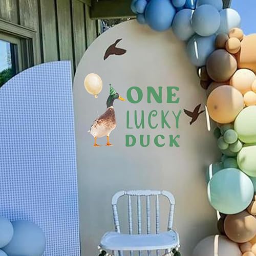 Vinilo decorativo One Lucky Duck para fiesta de cumpleaños miniatura 2